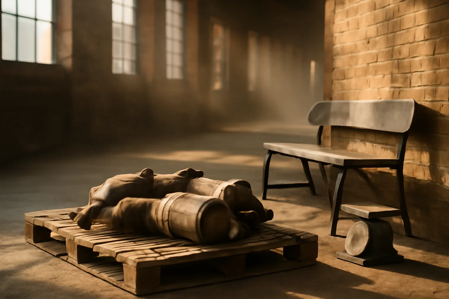 Used catalytic converters on a pallet at a Colorado desk